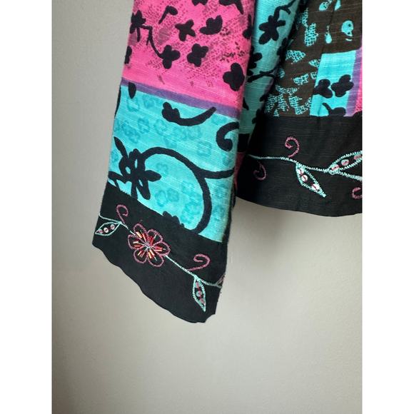 Parsley & Sage Art to Wear Blazer Beaded Size Large - Picture 2 of 13